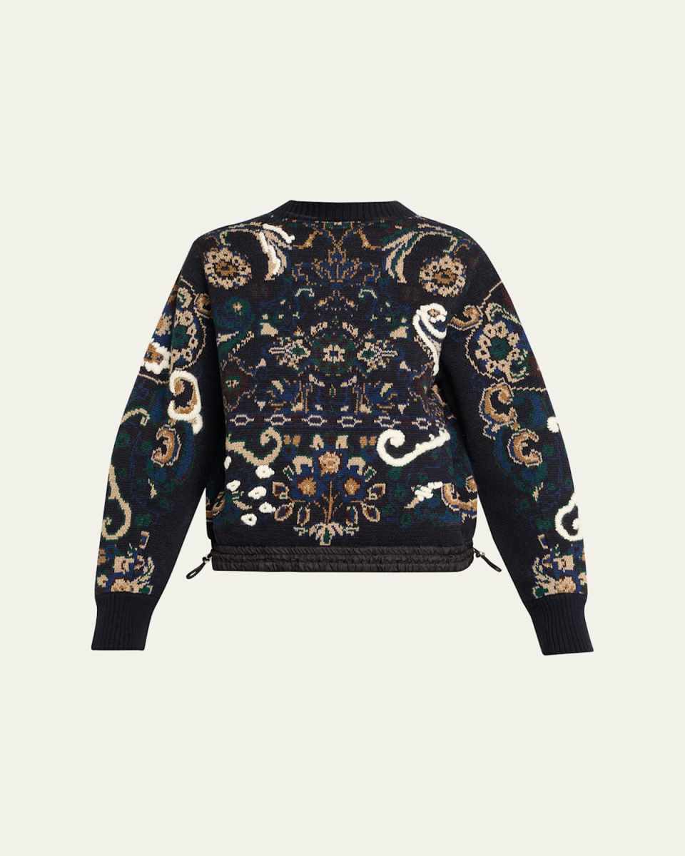 Floral Jacquard Sweater
